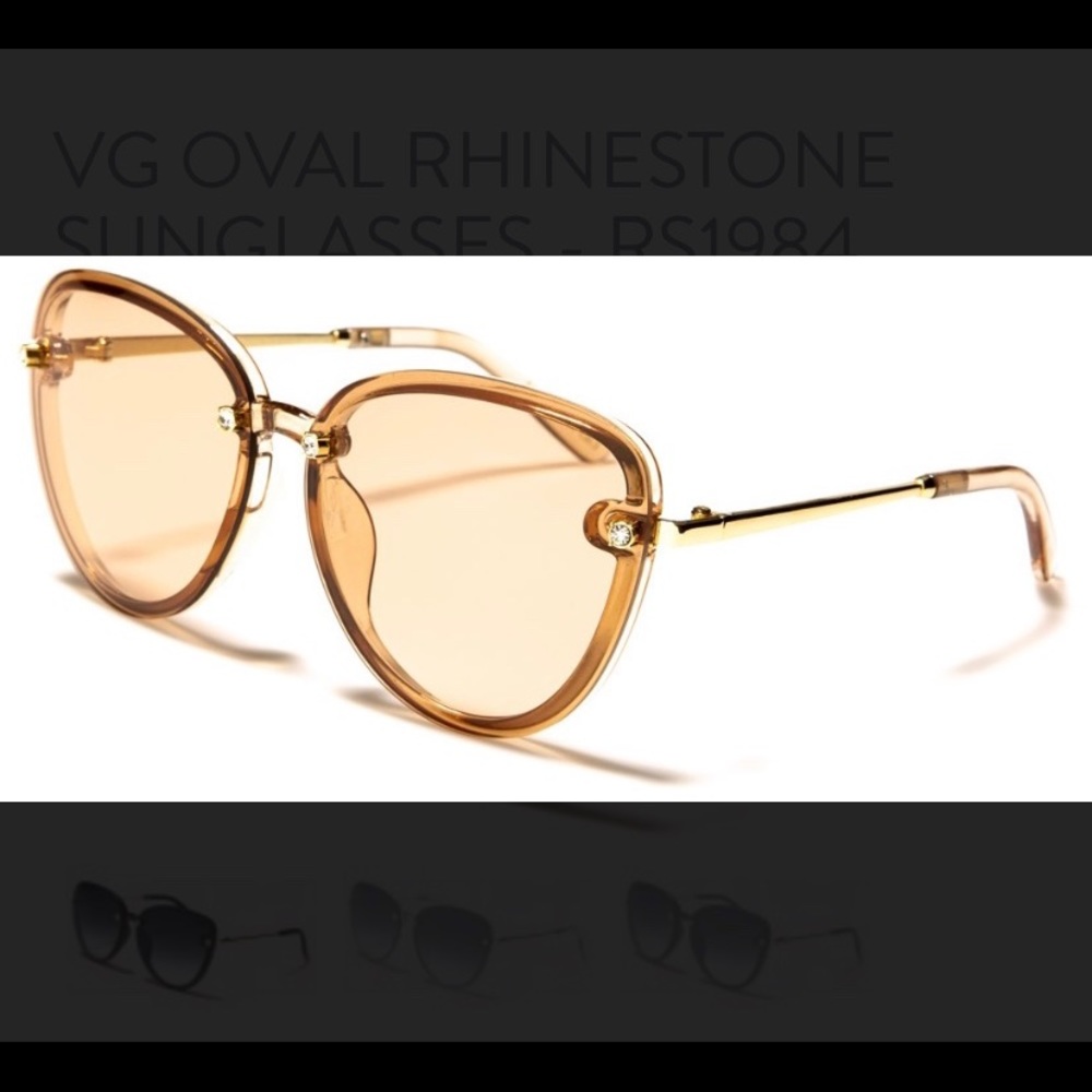 BRAND NEW 🕶 Oval Rhinestone Shades